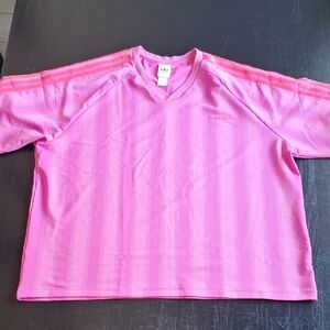 adidas Bright Pink Short-Sleeve Womens Tee